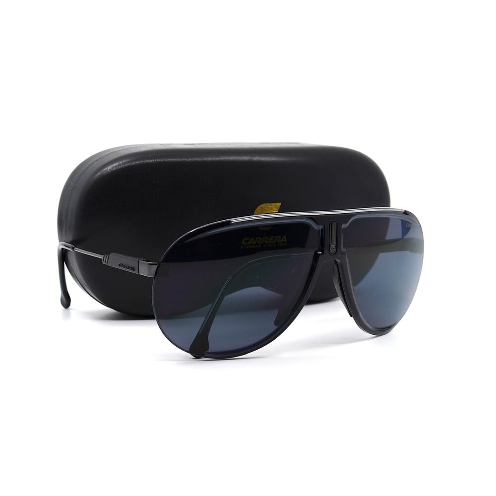BRAND NEW CARRERA SUPERCHAMPION BLACK GREY AVIATOR UNISEX SUNGLASSES - Picture 8 of 9